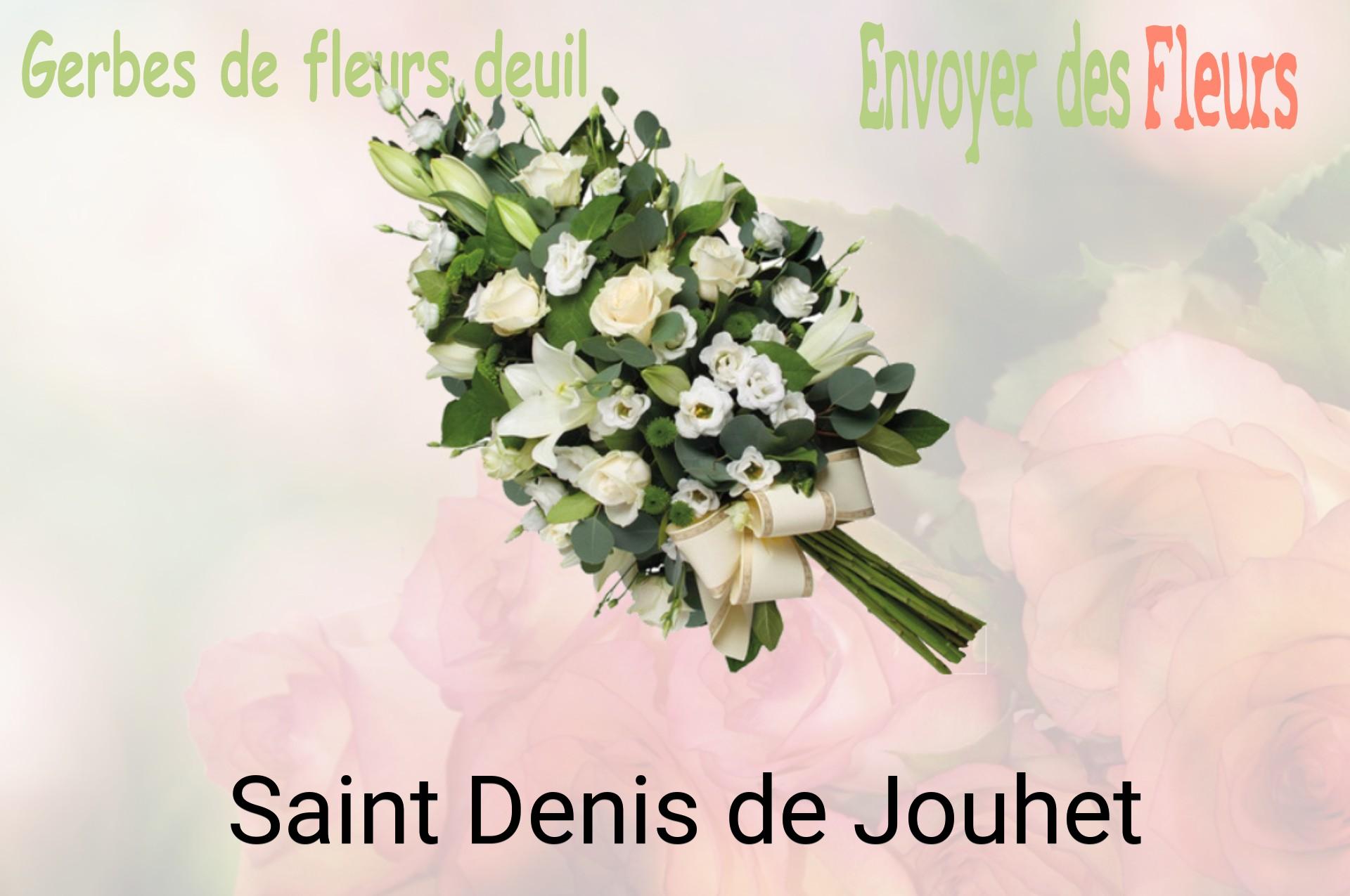 Gerbe de fleurs de deuil livrée à Saint-Denis-de-Jouhet